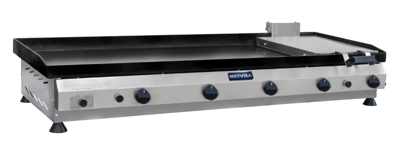 Plancha a gas de  1,40x50 Metvisa