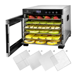 Deshidratador 6 Parrillas Acero Inoxidable Chefwave