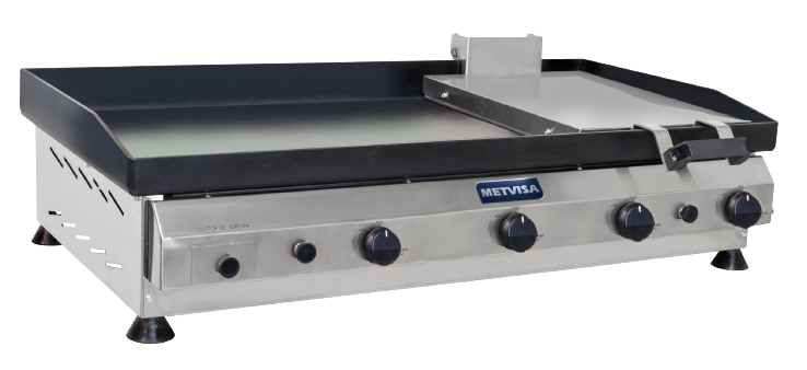 Plancha Industrial a gas con prensador de 1 m