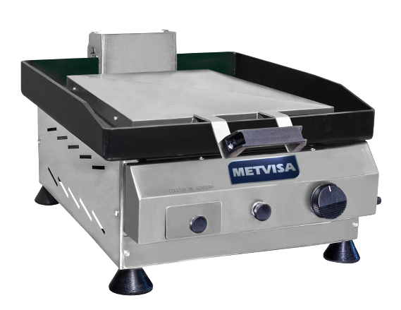 Plancha a gas de 40x50 cm Metvisa