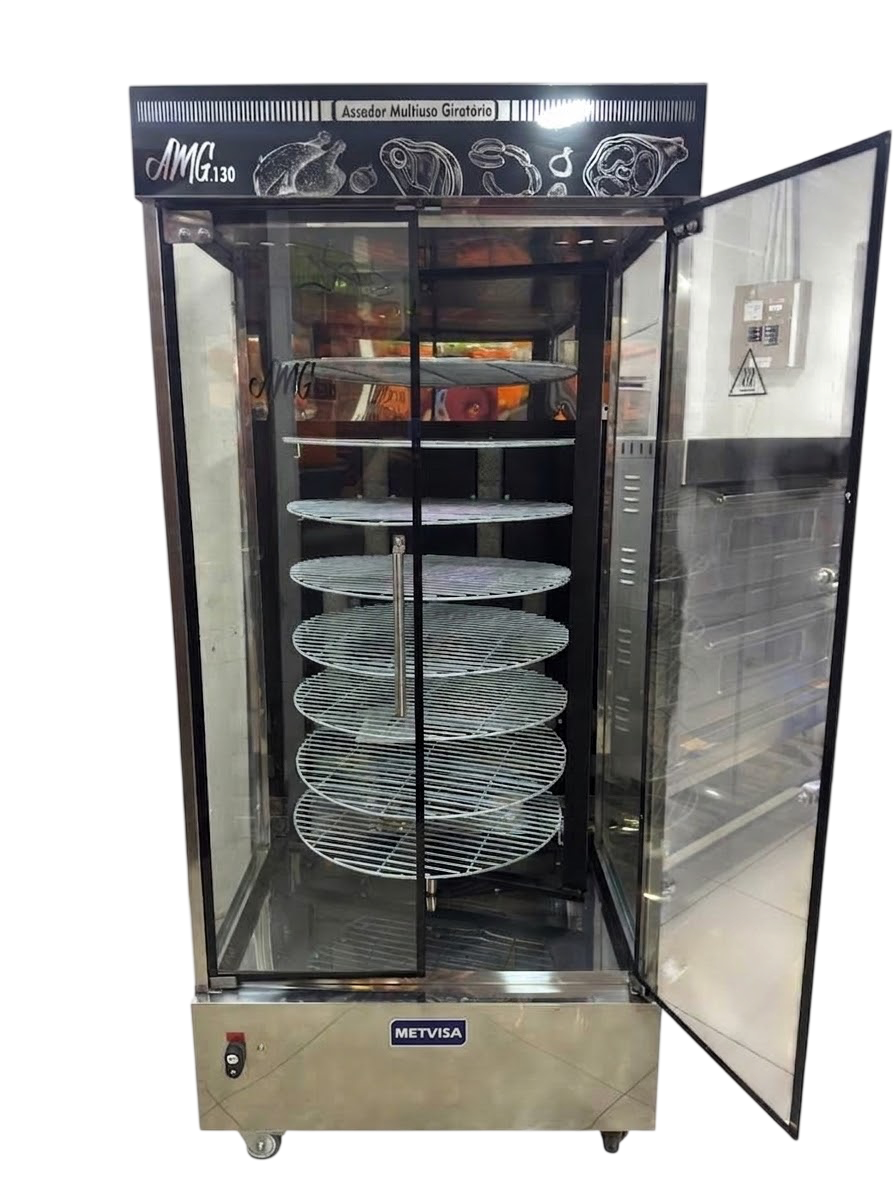 Asador Multiuso Metvisa 140 kg Giratorio a Gas GLP - miniatura 4