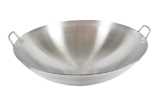 Wok o paila de acero inoxidable de 65 cm